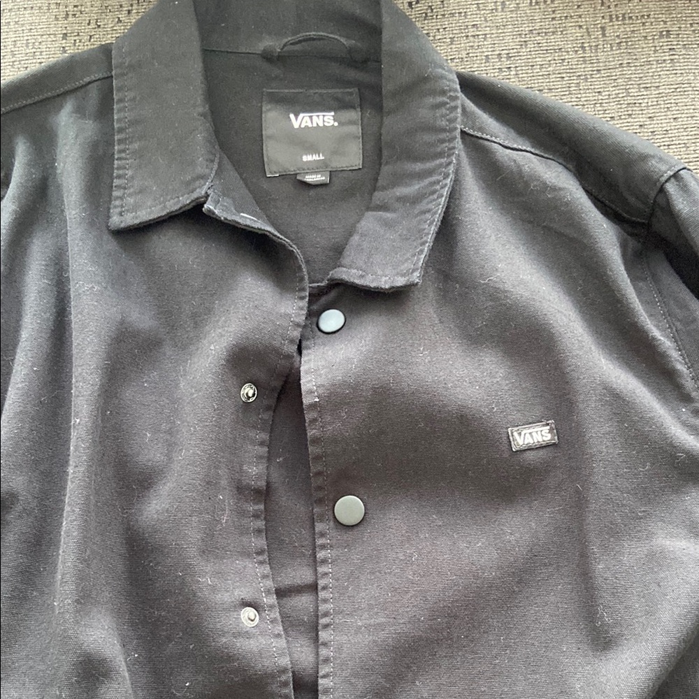Vans Black Casual Button Down Shirt